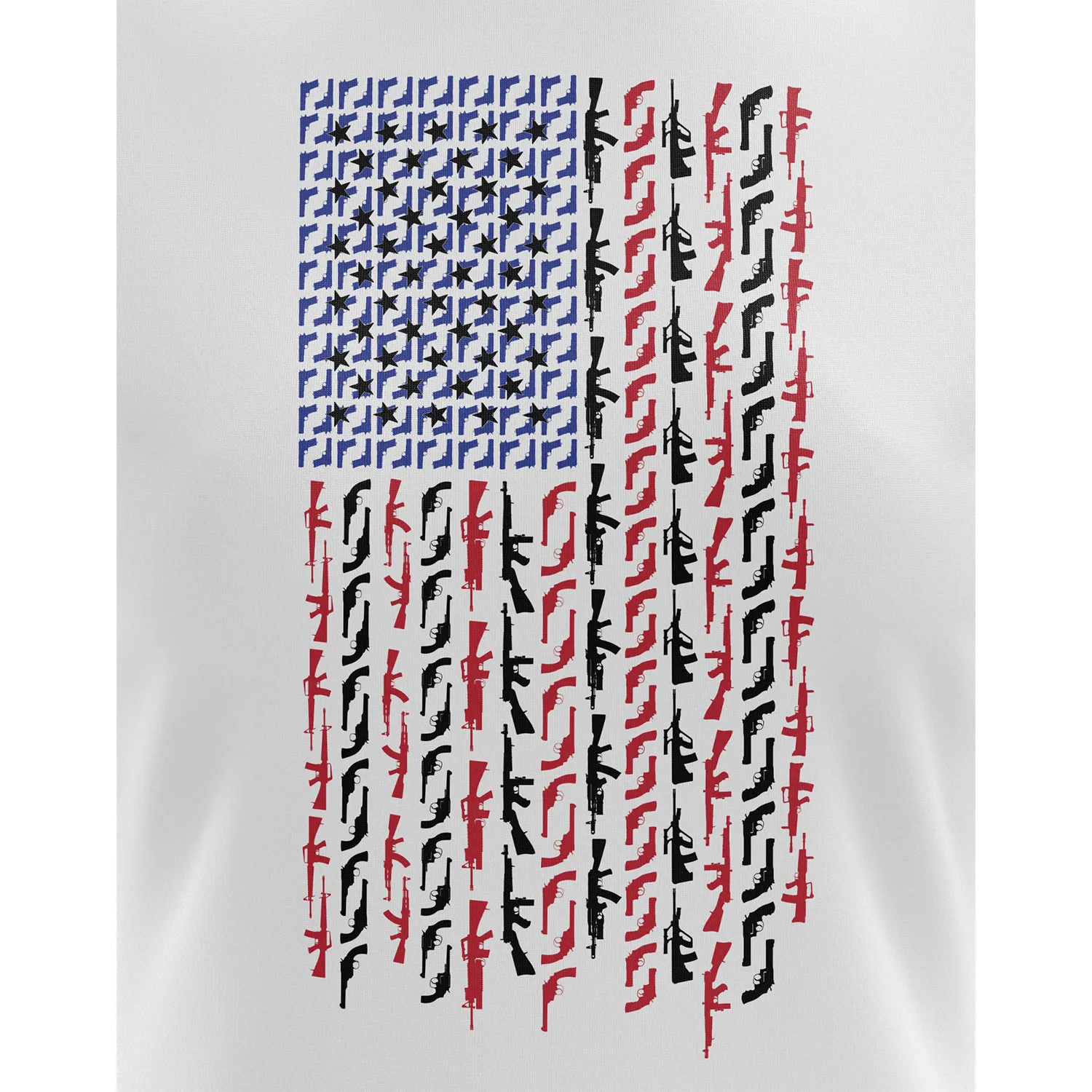 American Flag in Guns - Patriotic Colors Women's Short Sleeve Shirt
