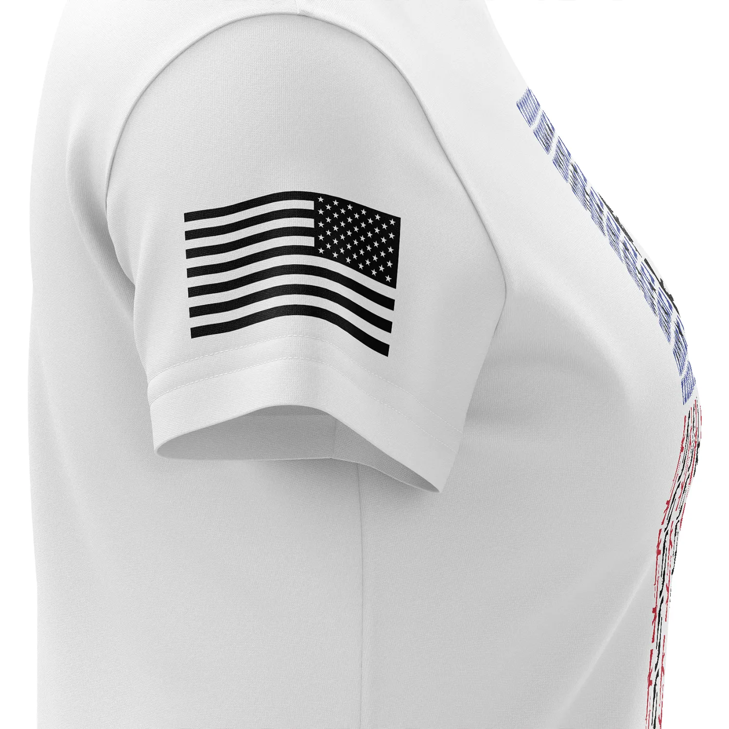 American Flag in Guns - Patriotic Colors Women's Short Sleeve Shirt