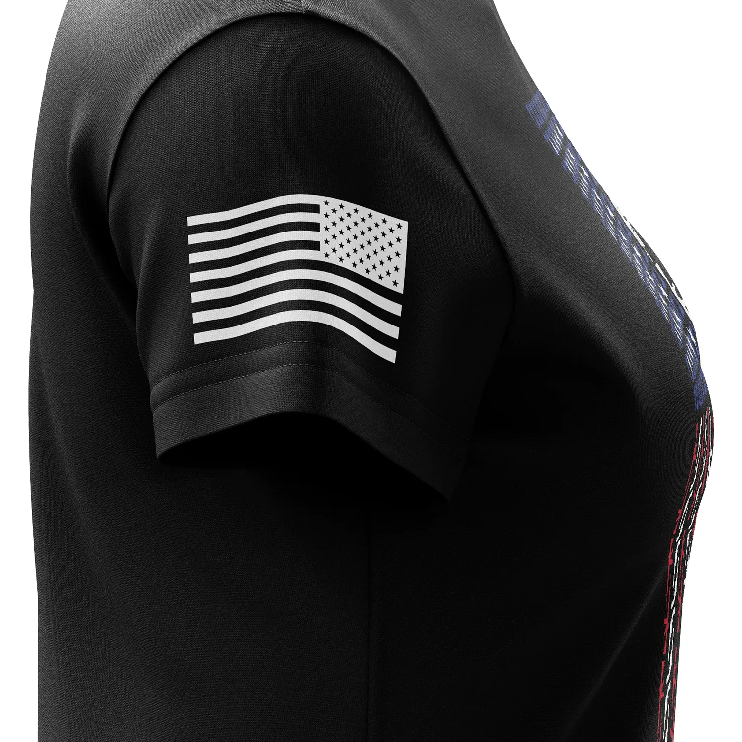 American Flag in Guns - Patriotic Colors Women's Short Sleeve Shirt