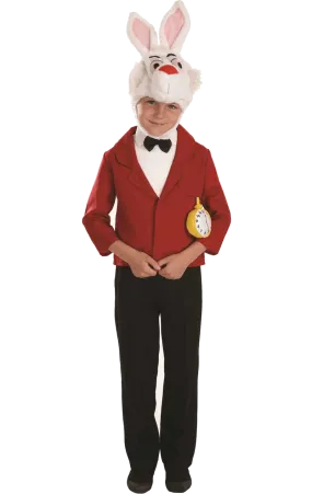 Childrens Alice in Wonderland White Rabbit Costume