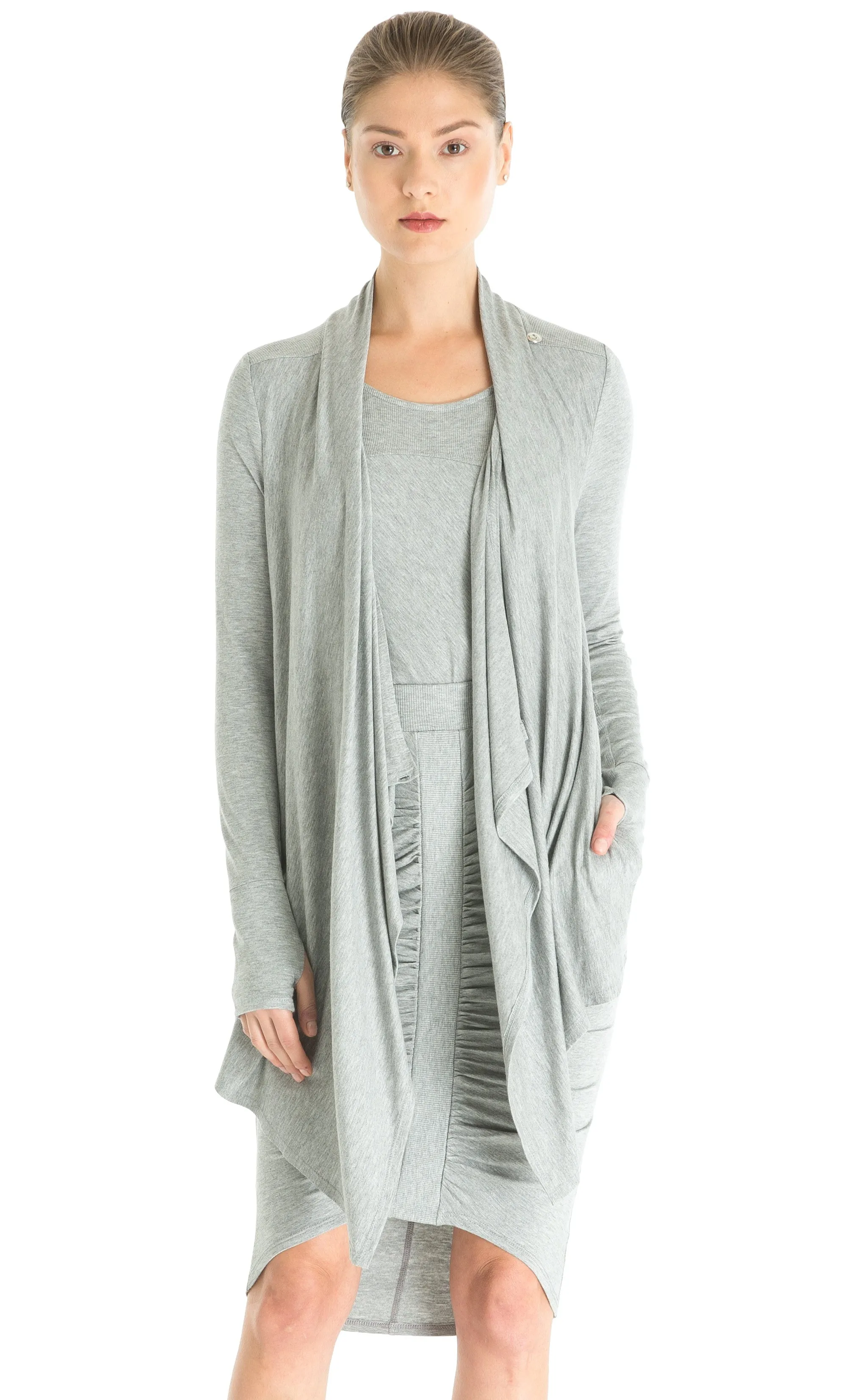 Drapey Cross Over Cardigan