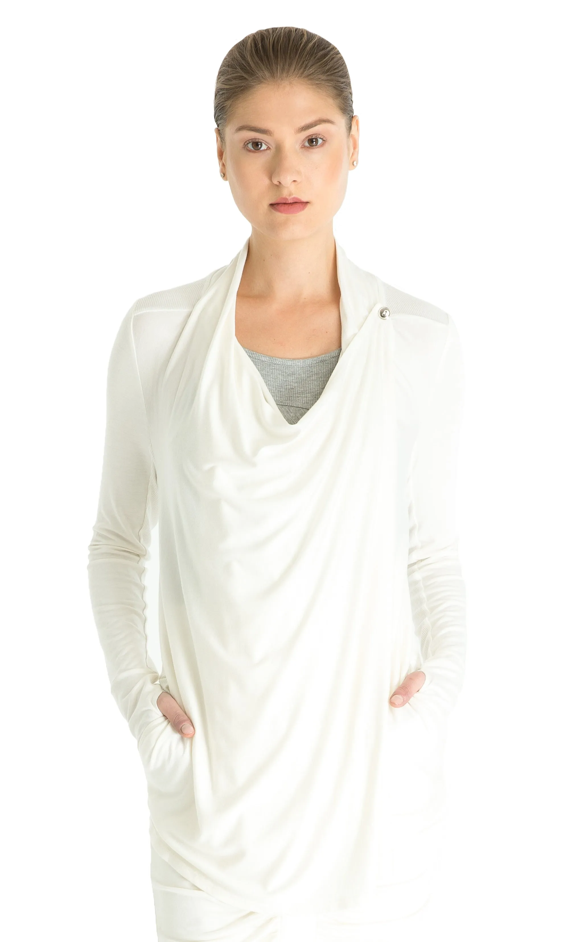 Drapey Cross Over Cardigan