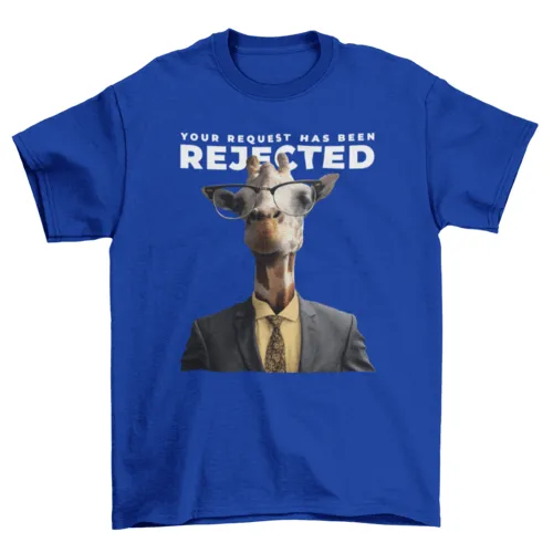 Giraffe in Suit T-Shirt