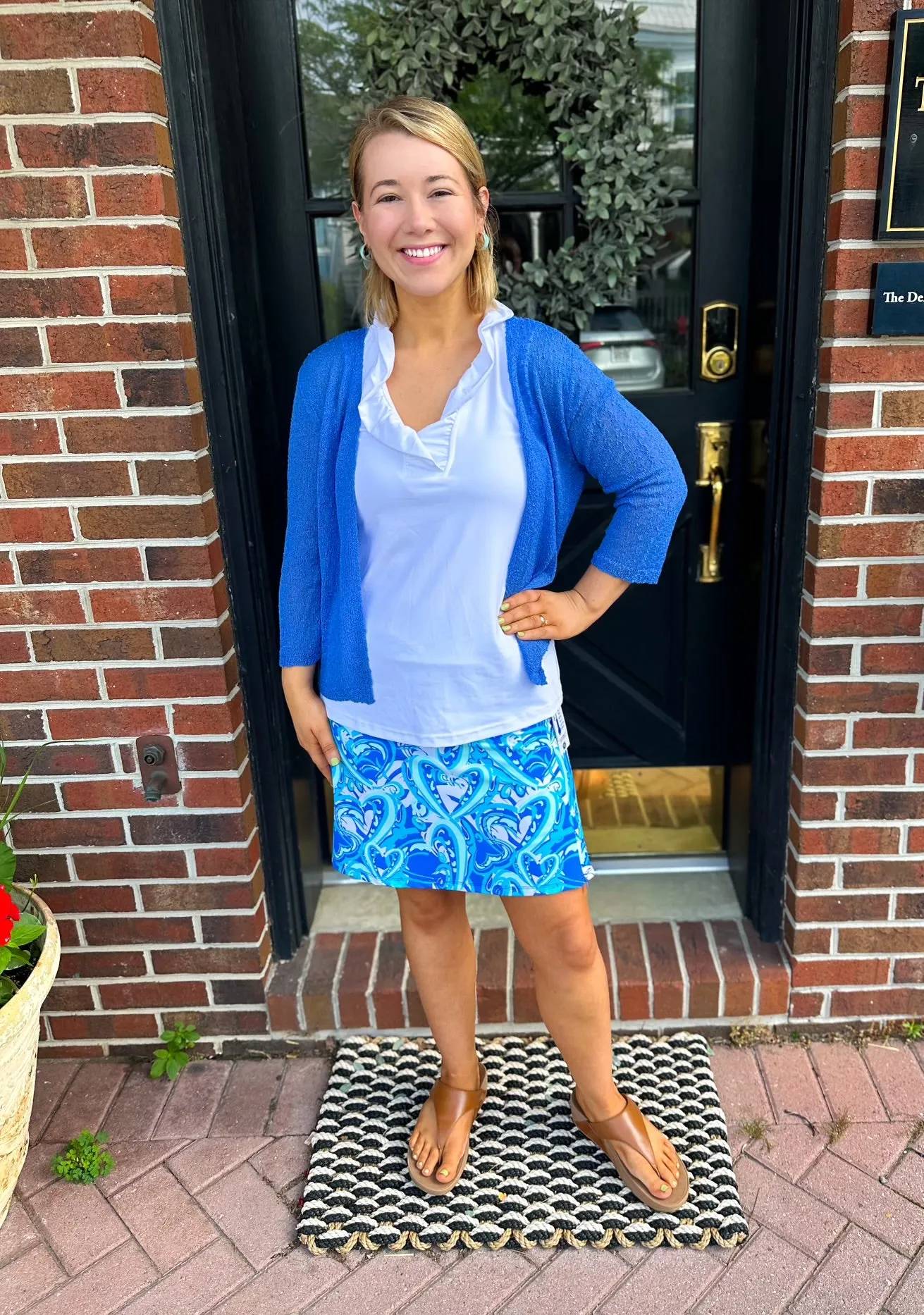 Lulu B Blue Lightweight Cardigan