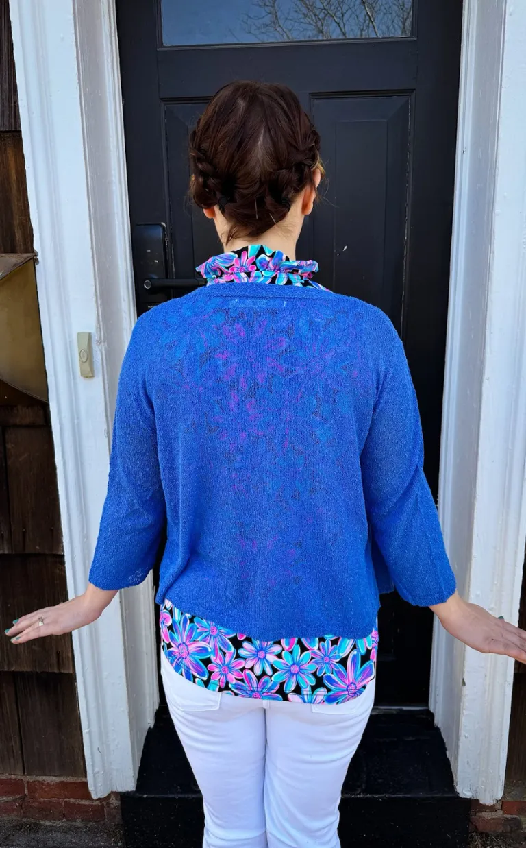 Lulu B Blue Lightweight Cardigan