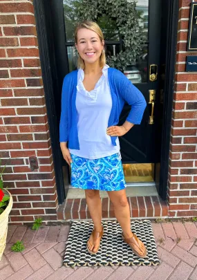 Lulu B Blue Lightweight Cardigan