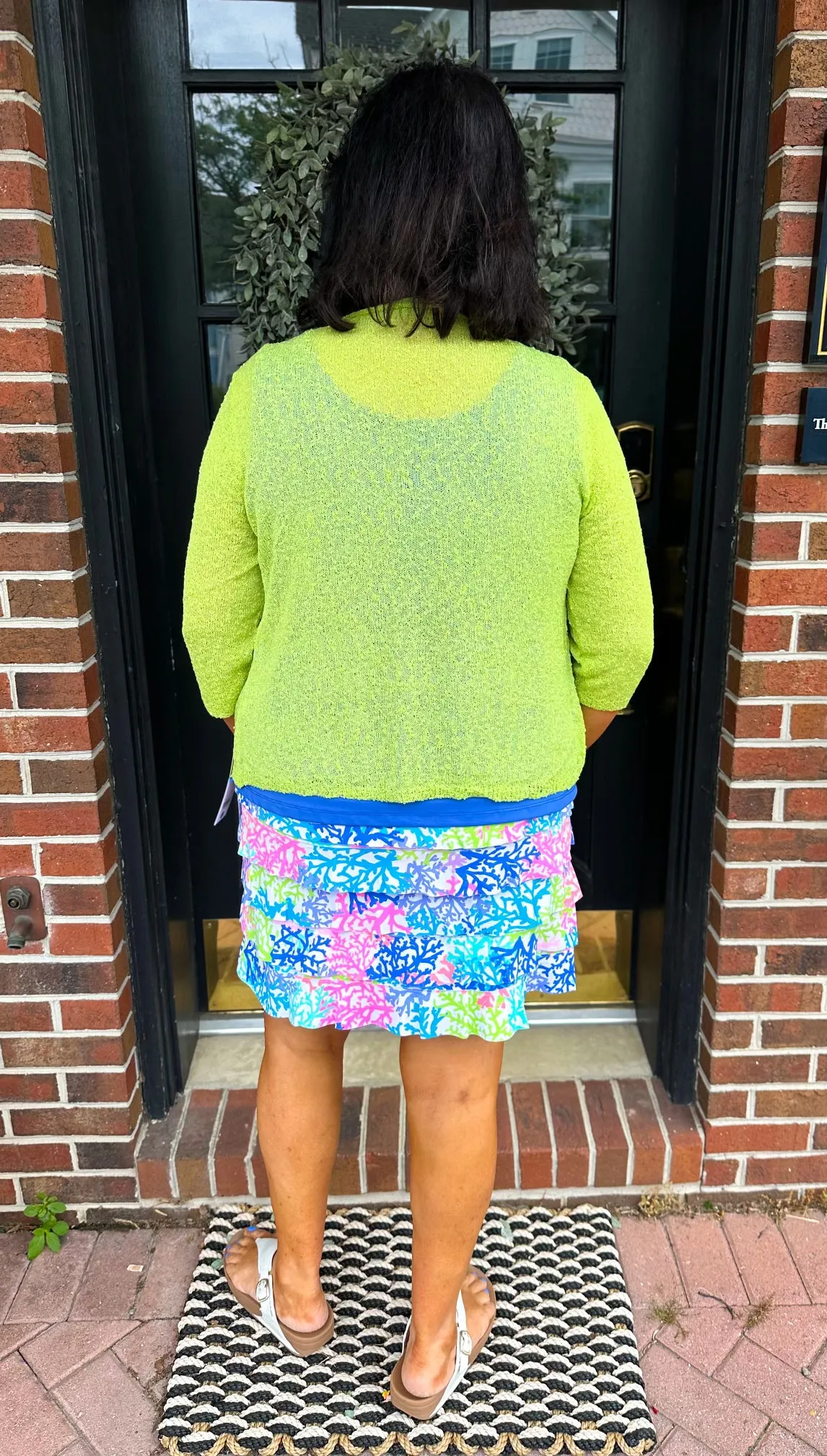 Lulu B Key Lime Lightweight Cardigan