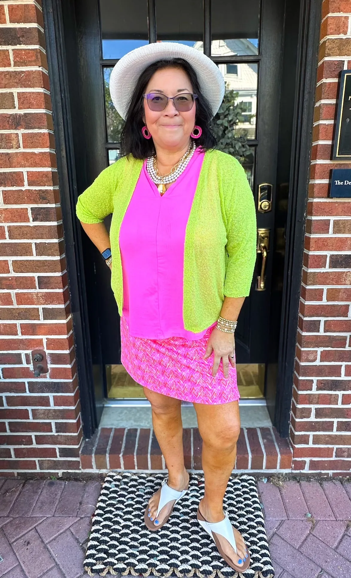 Lulu B Key Lime Lightweight Cardigan
