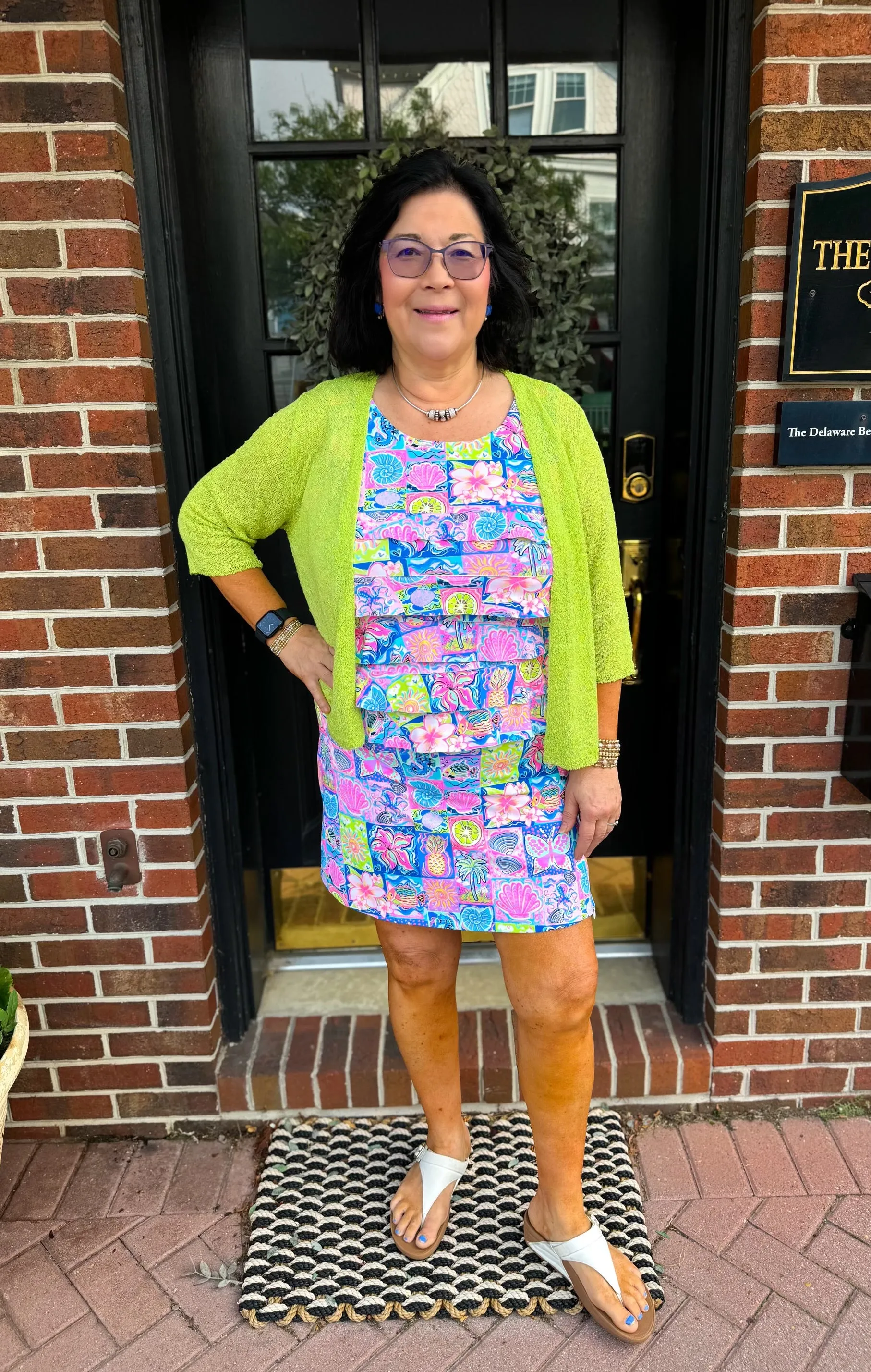 Lulu B Key Lime Lightweight Cardigan