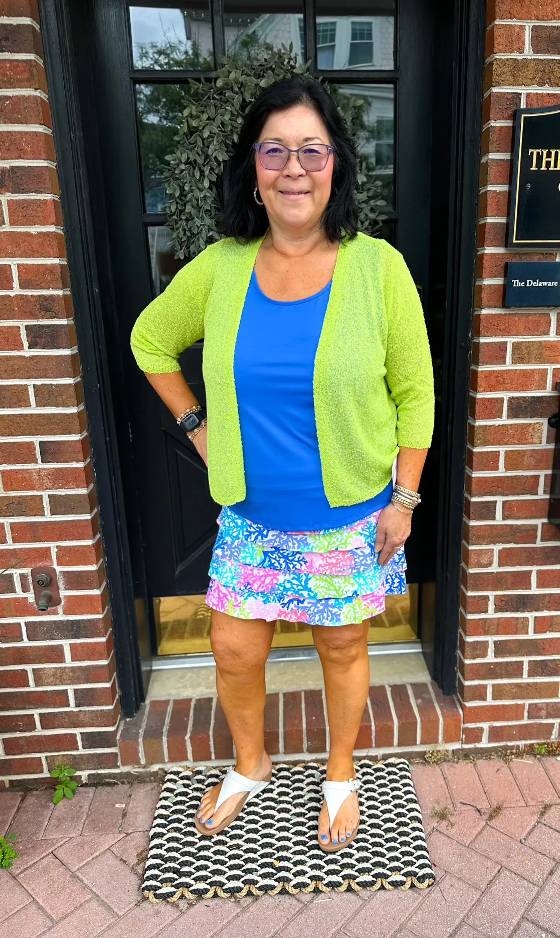 Lulu B Key Lime Lightweight Cardigan