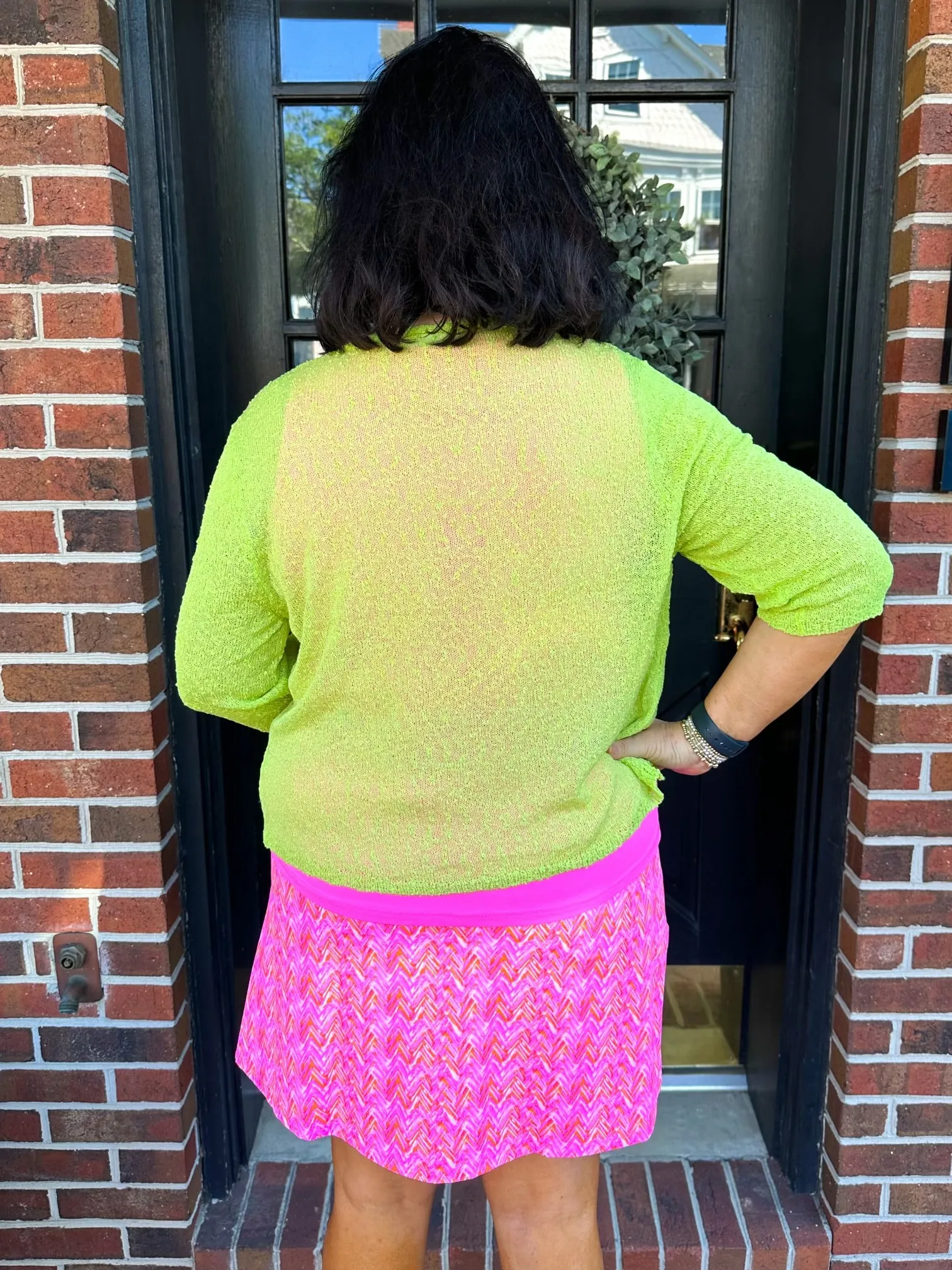 Lulu B Key Lime Lightweight Cardigan