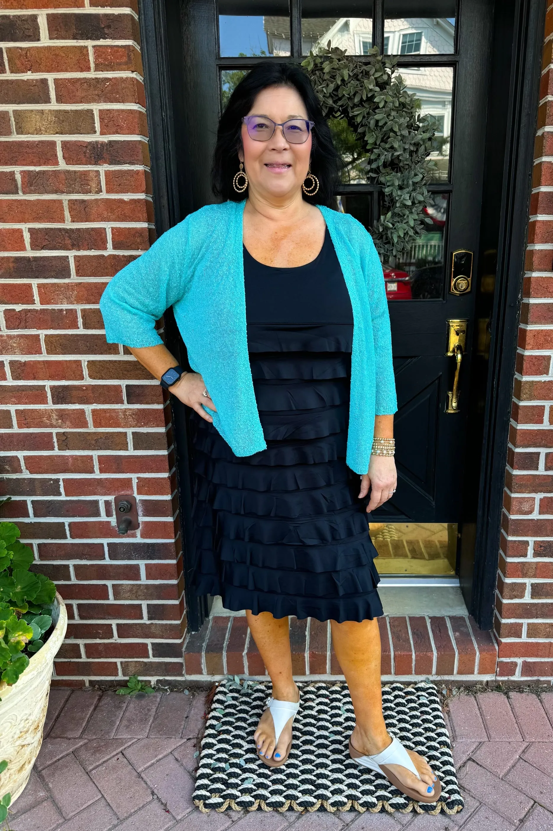 Lulu B Seaglass Lightweight Cardigan