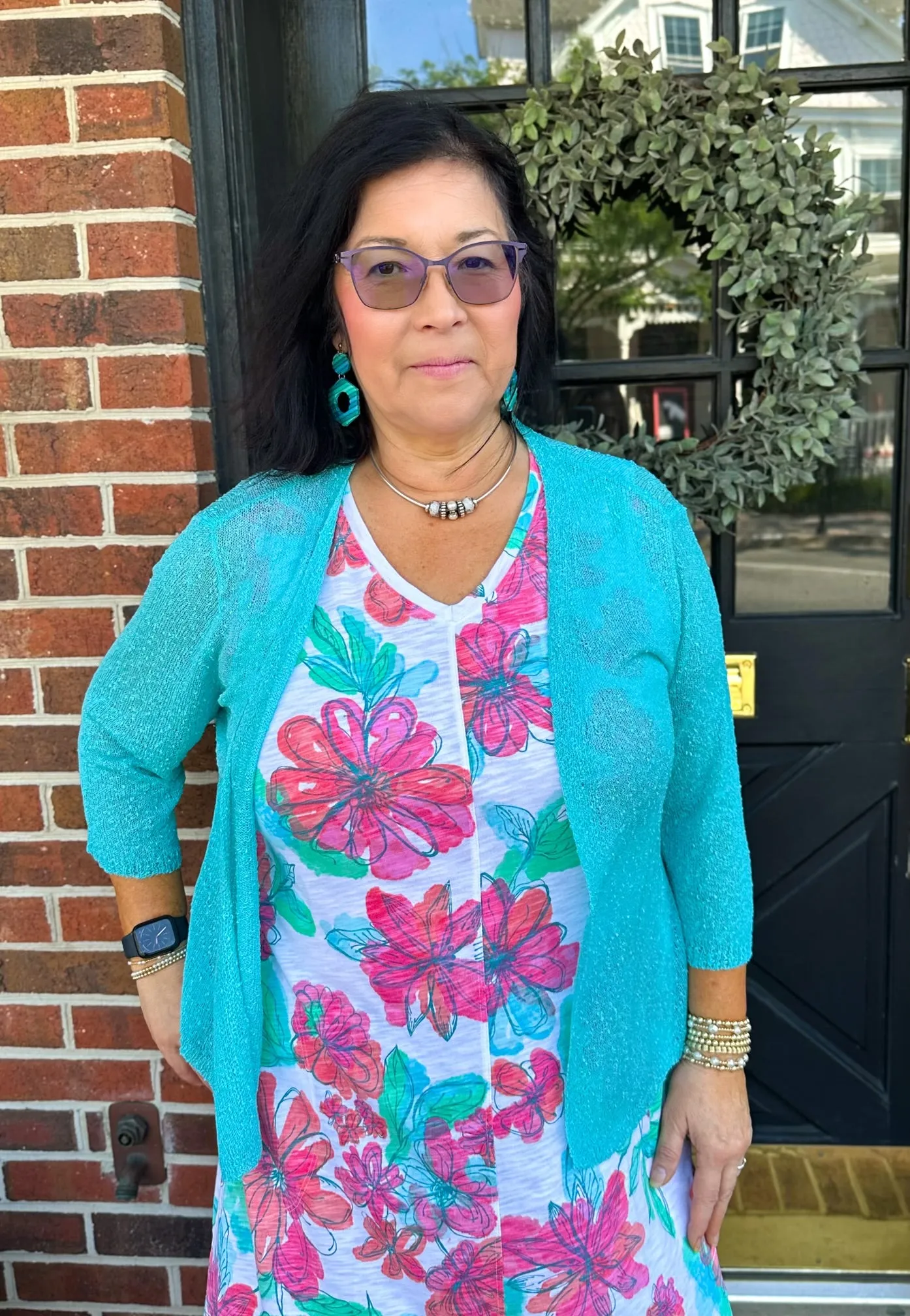 Lulu B Seaglass Lightweight Cardigan