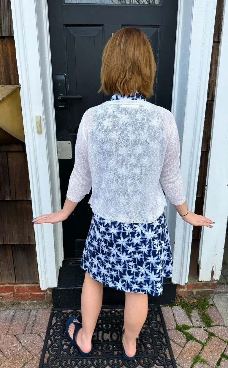 Lulu B White Lightweight Cardigan
