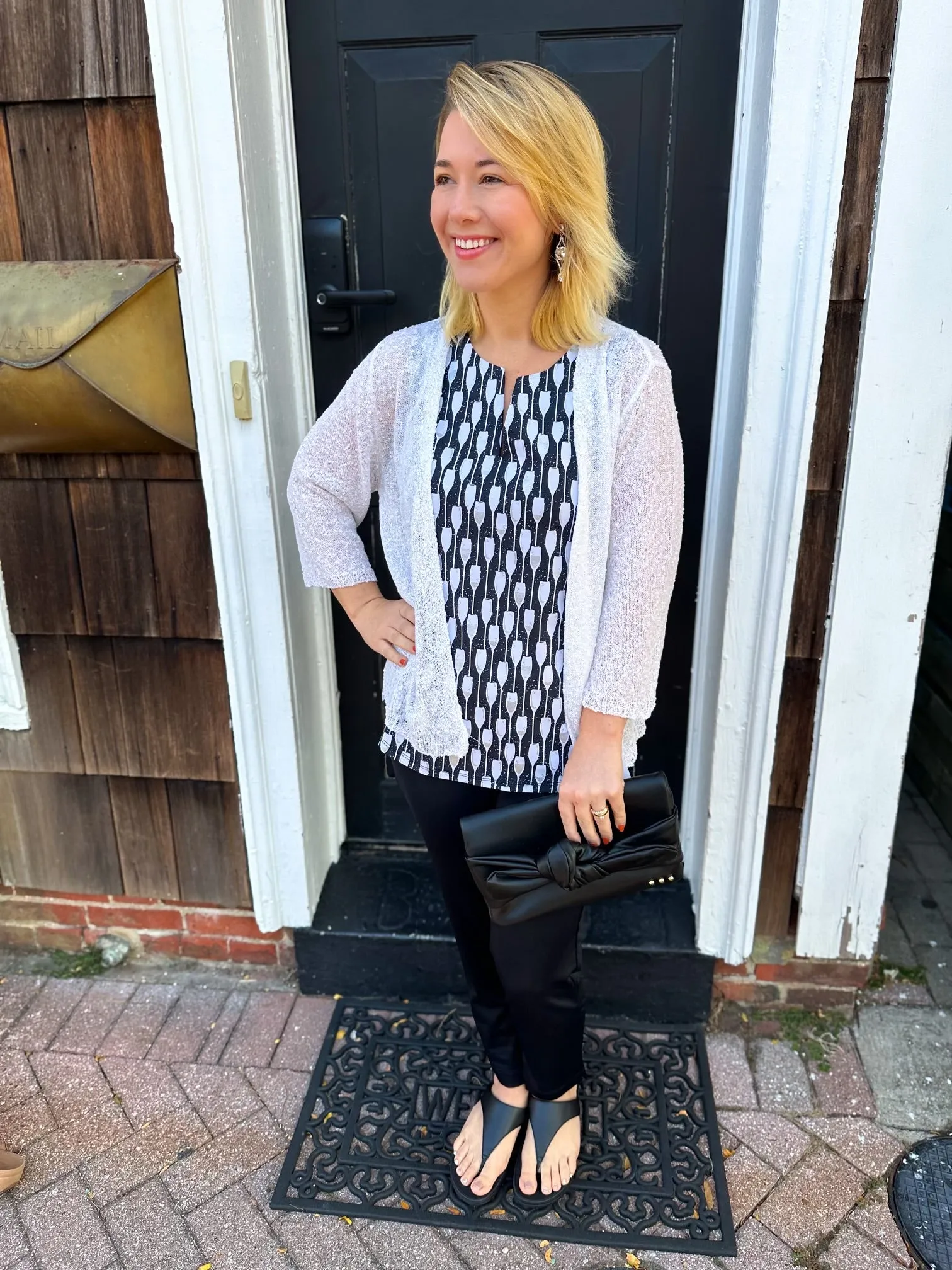 Lulu B White Lightweight Cardigan