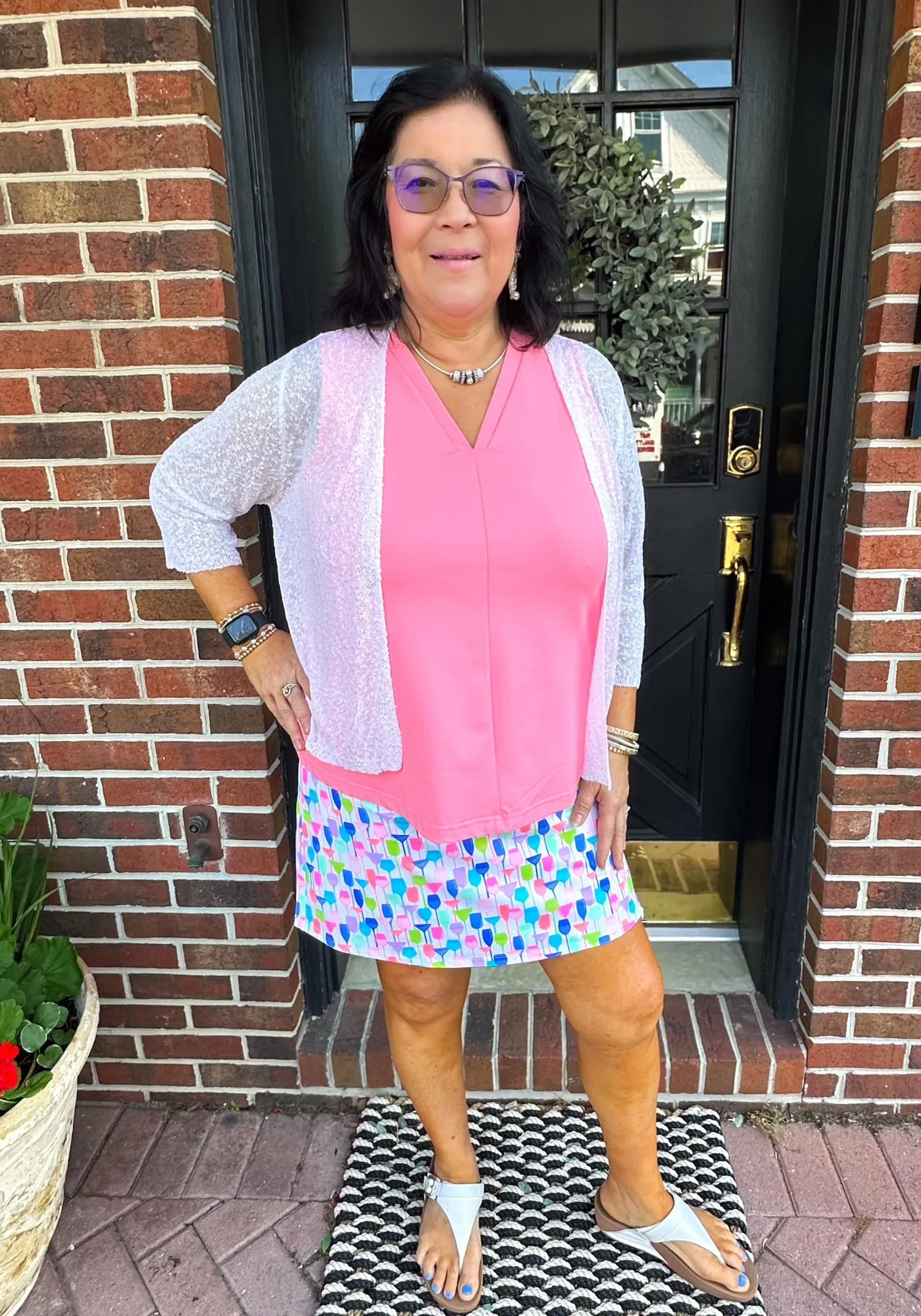 Lulu B White Lightweight Cardigan
