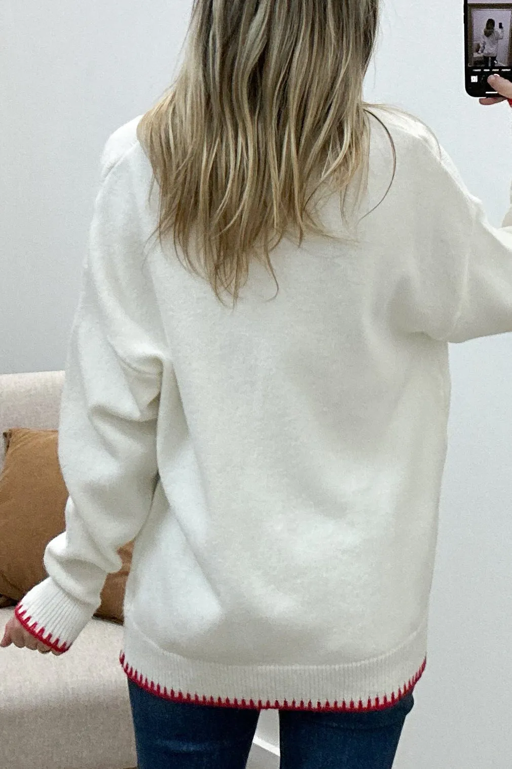 "Reindeer Magic" Sweater (Ivory)