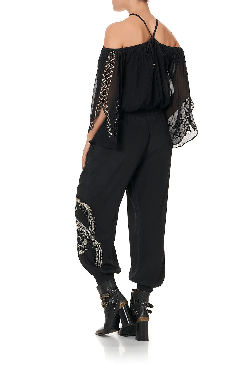 TIE FRONT HAREM PANT THE JEWELLED ARROW