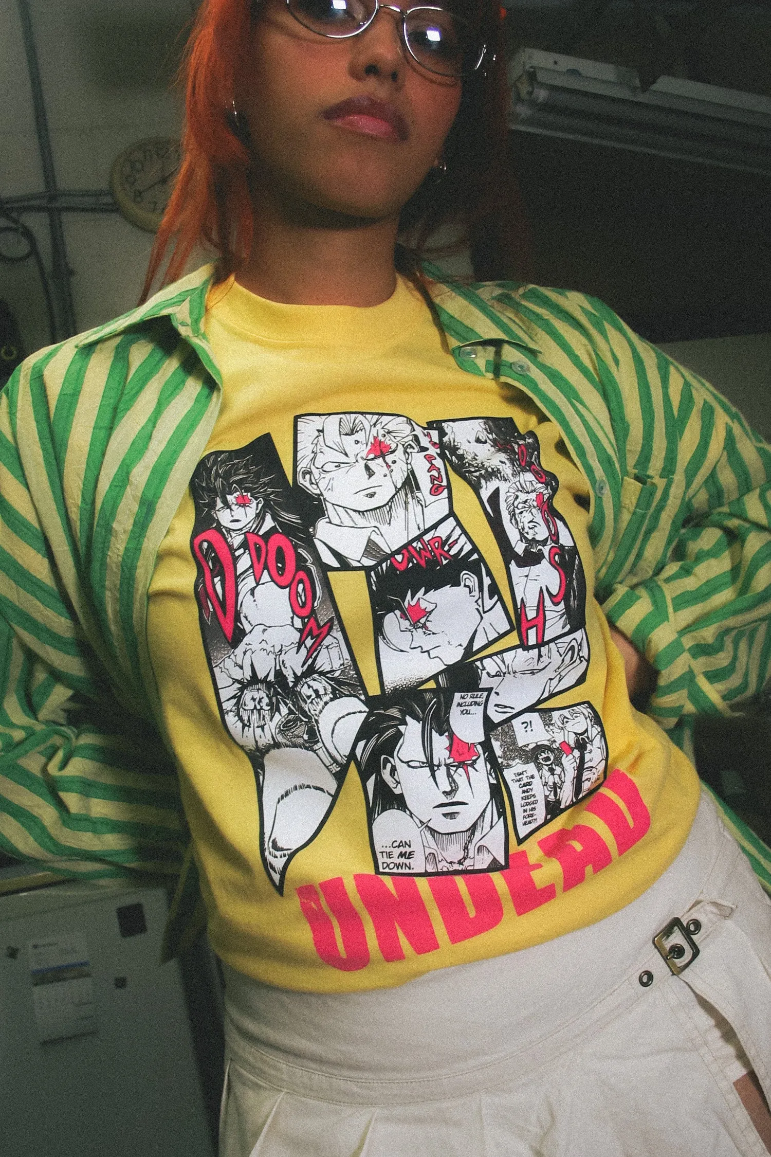 Undead Unluck Victor Arrives Tee - Daffodil Yellow