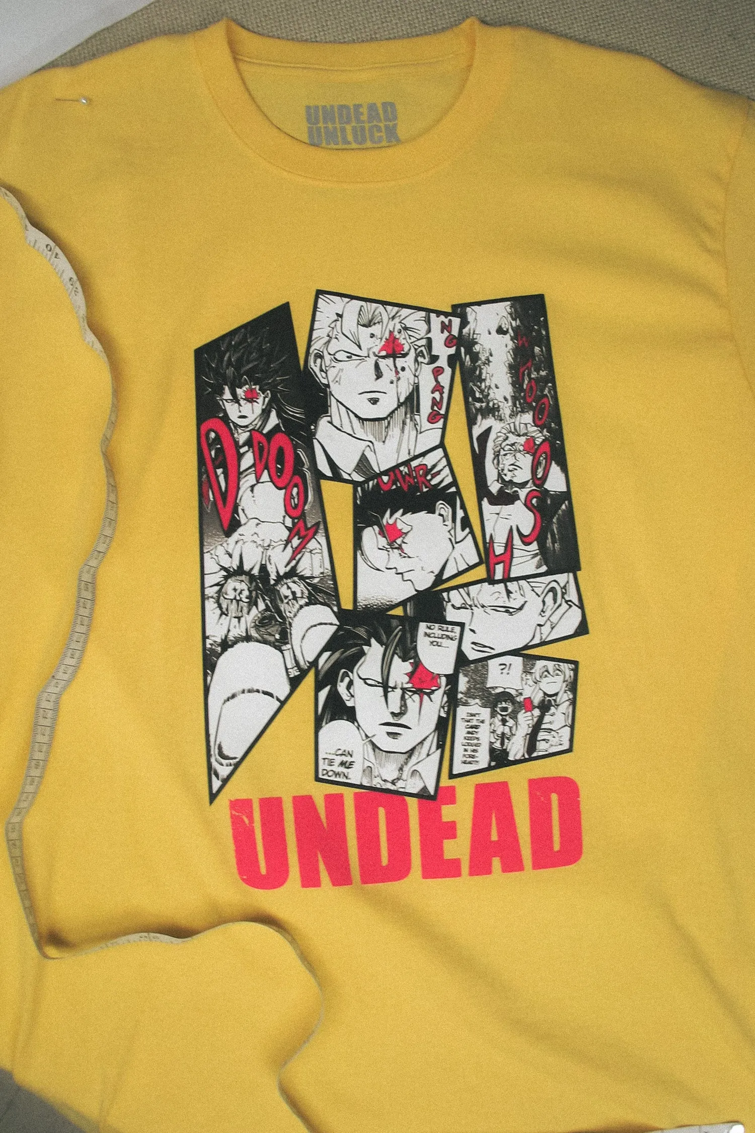 Undead Unluck Victor Arrives Tee - Daffodil Yellow