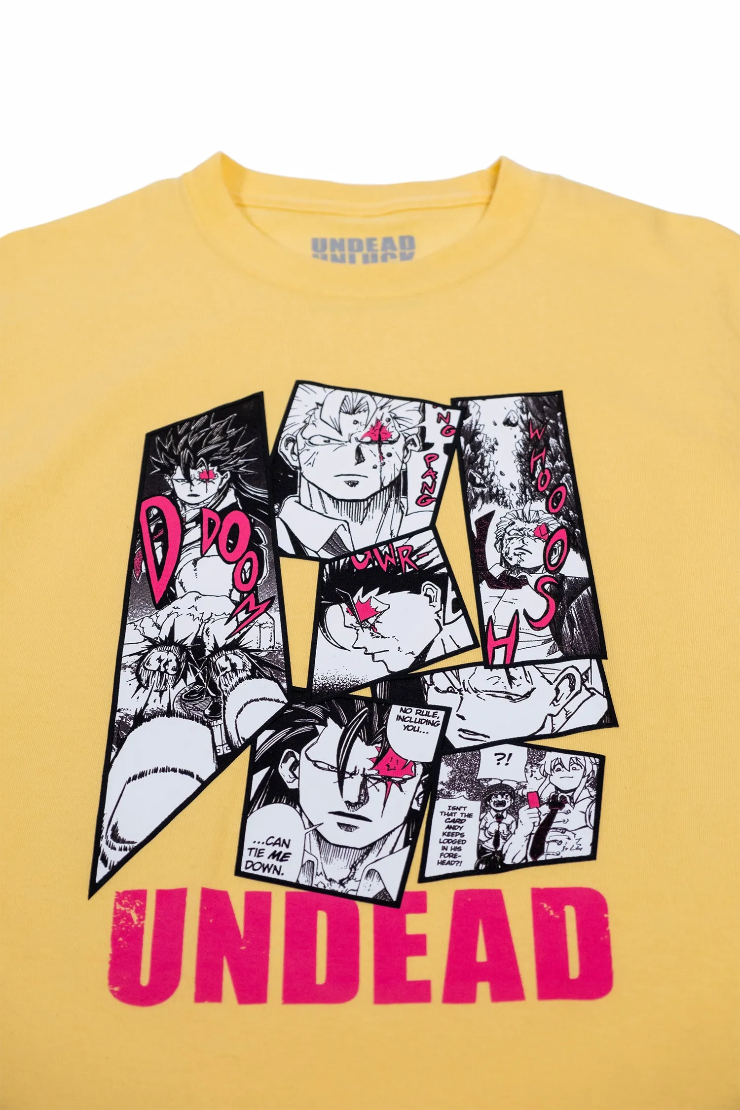 Undead Unluck Victor Arrives Tee - Daffodil Yellow